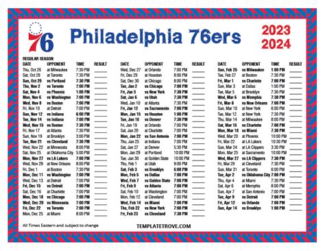 philadelphia 76ers schedule|2023.